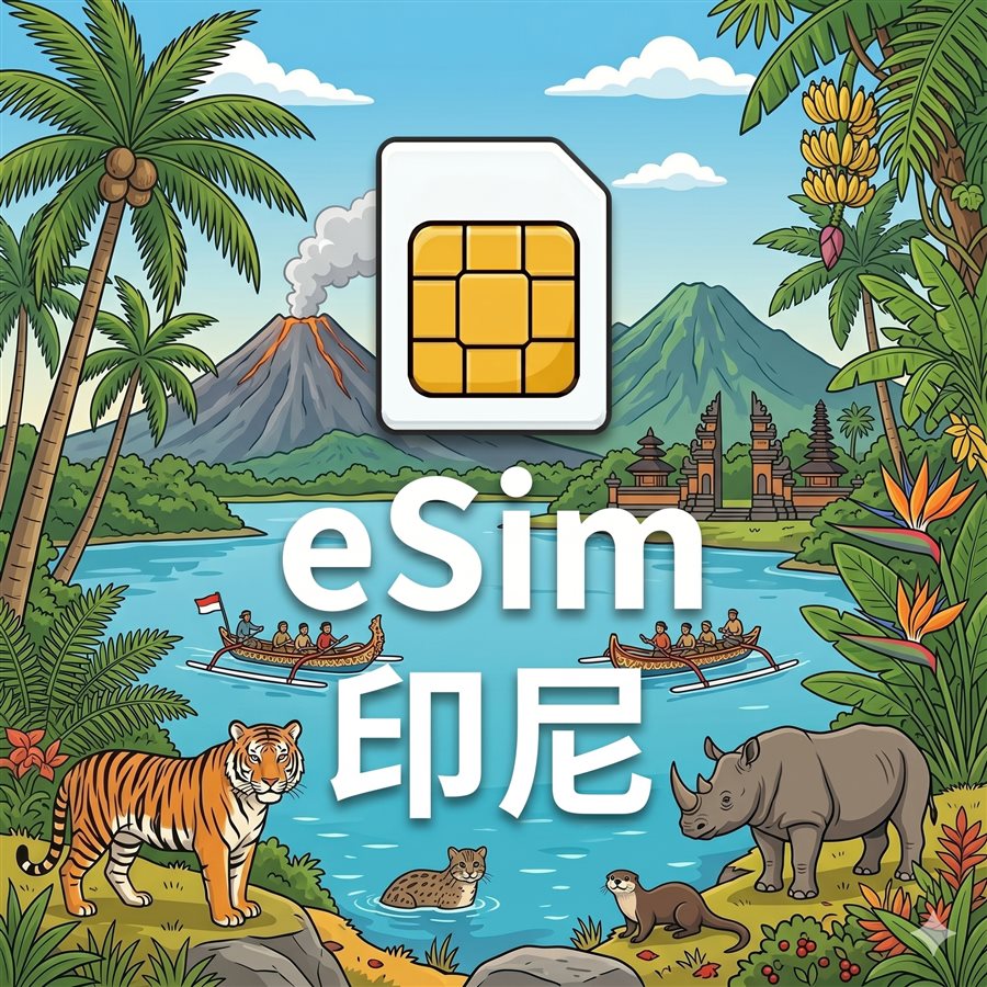 印尼 eSIM 1G/7天